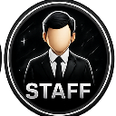 A faceless man in a black suit and tie with the word STAFF written in bold white text below him.