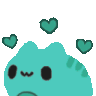 Teal Blob Discord emoji