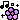 A repeating pattern of small purple flowers with musical notes and sparkles in a pixel art style.