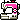 Four pink and white sewing machines arranged in a horizontal row in pixel art style.