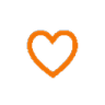 b_orangeheart Discord sticker | luuxr's corner 🌸🍰 | social・gaming・art・gfx・roblox