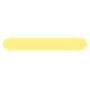 A yellow horizontal dash symbol in a pixel art style.