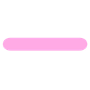 Pink dash symbol rendered in a simple pixel art style.