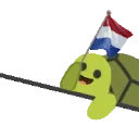 TurtleDutchFlagWave