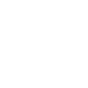 A white treble clef symbol on a black background surrounded by six small white dots.