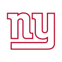 New York Giants logo with white letters on a black background.