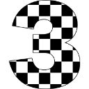 checkeredthree custom emote - offqtz