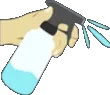 Sprays custom emote from Kingdom Of Luna