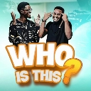 Two men looking confused with the bold text Who Is This and a large yellow question mark.