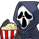 ghostfacepopcorn custom emote - Samantha 💜's server