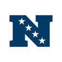NFC logo featuring a blue letter N with four white stars.