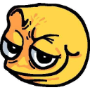 smirking custom emote from GODLY Weird Ahh Group