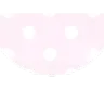 Pink background with white polka dots arranged in a simple pattern.