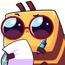 mc_beenotes custom emote from Rebel Cozy Corner