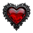 :158750gothicheartredblack: