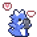 texting_dragon animated emote | Rebel Cozy Corner