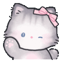 kitti3 animated GIF emoji | ｡　/fluffybunnies 　.
