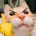catmiddlefinger Discord emoji