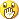 A yellow smiley face with a white-gloved hand waving back and forth repeatedly.