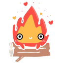 V_calcifer custom emote from Vulcan
