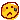 Sad yellow pixelated face with a frown and a single tear.