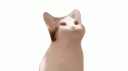 Cat opening and closing its mouth in a rhythmic popping motion.