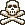 A white pixelated skull and crossbones icon set against a black background.