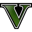 The letter V logo from Grand Theft Auto V in green with a white outline.