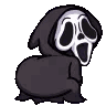 ghostfacetwerk animated emote from 𝒯𝐻𝐸 𝑀𝒪𝐵