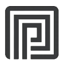 Geometric square pattern with nested frames in shades of gray.