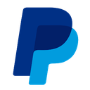 PayPal logo featuring two overlapping letter P characters in shades of blue.