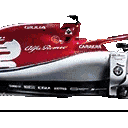 Four different Formula 1 race cars displayed in a horizontal row.