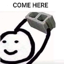 Comehere Discord sticker from Jake & Jacob's server