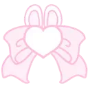 1pinkbunnybow custom emote | house party