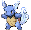 Wartortle stands in a battle-ready stance with a determined expression.