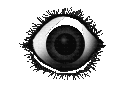 Multiple unblinking eyes staring forward with a dark, intense gaze.