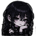 GothieStareNF2U Discord Emoji from Vampires 18+ ⛧﹒Goths & Emos﹒⛧