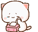 peach_tissues animated GIF emoji from LETS MEOWWW