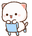 peach_chair animated GIF emoji | LETS MEOWWW