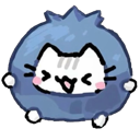catblueberry custom emote from Rabbit Hole