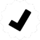 Checkmark inside a jagged circular badge.