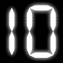 Digital seven-segment display showing the white numbers 10864 against a black background.