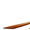 Tongue sticking out to the left in a pixelated art style.