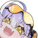 Anime girl with purple hair and yellow goggles laughing with a mischievous expression.