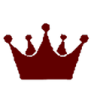 Crown rendered in a dark red pixel art style.