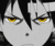 Anime boy with glowing yellow eyes and a dark, shadowed face looking intensely angry.