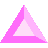 Four distinct pink geometric gemstones arranged in a row with small sparkles.