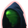 Hooded figure with a glowing green face against a red background.