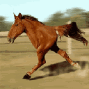 running_horse animated GIF emoji - Cloudy Gaming UK ☁🎮