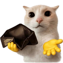 brokecat custom emote from Cloudy Gaming UK ☁🎮
